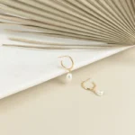 925 Silver Margot Pearl Hoops - Image 3