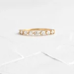 925 Sterling Silver Diamond Guideline CZ Band Ring - Image 2