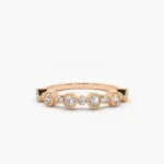 925 Silver Unique Diamond Anniversary Ring - Image 8