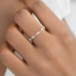 925 Silver Stacking Ring Diamond Ring - Image 2