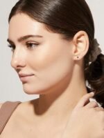 925 Silver Tiny Stud Earrings - Image 3