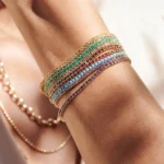 925 Silver Sapphire Tennis Bracelet - Image 9