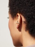 925 Silver Twisted Cuff Earrings - Image 2