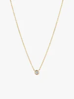 925 Silver Diamond Solitaire Necklace - Image 2