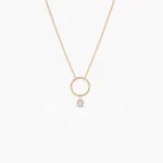 925 Silver Circle Necklace - Image 6