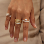925 Silver Diamond Pinky Coil Ring - Image 2