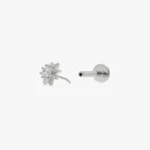 925 Silver Starburst Flatback Stud - Image 5