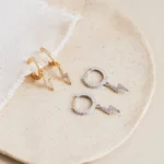 925 Silver Striker Hoops - Image 7