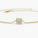 925 Silver Simple Diamond Bracelet - Image 3
