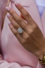 925 Silver 3.00Ct Radiant Cut Diamond Engagement Ring - Image 2