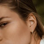 925 Silver Diamond Hoop Earrings - Image 3