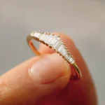 925 Silver Baguette Diamond Tiara Ring - Image 6