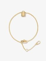 925 Silver Padlock Bracelet - Image 6