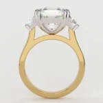 925 Silver 4.25Ct Asscher Cut Diamond Engagement Ring - Image 3