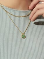 925 Silver Aria Aventurine Necklace - Image 6