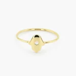 925 Silver Diamond Hamsa Ring - Image 2