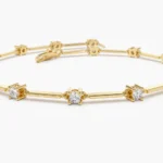 925 Silver Diamond Infinity Bracelet - Image 2