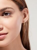 925 Silver Twisted Hoop Earrings - Image 2