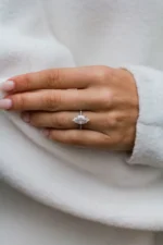 925 Silver 4.00Ct Marquise Cut Diamond Engagement Ring