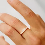 925 Silver Baguette Diamond Tiara Ring - Image 3