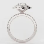 925 Silver Pear Cut Diamond Engagement Ring - Image 6