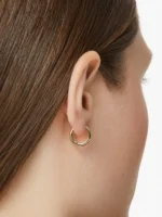 925 Silver 2 Row Hoops - Image 2