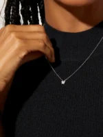 925 Silver Minimalist Butterfly Pendant Necklace