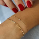 925 Silver Diamond Bar Bracelet - Image 6