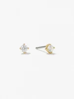 925 Silver Round Diamond Studs