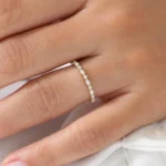 925 Silver Marquise and Round Diamond Ring - Image 7