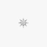925 Silver Starburst Flatback Stud