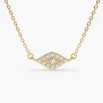 925 Silver Diamond Evil Eye Necklace - Image 3