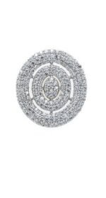 925 Silver Diamond Stud Earrings - Image 2