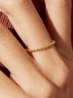 925 Sterling Silver Ball Chain Ring