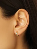 925 Silver Brann Hoops - Image 2