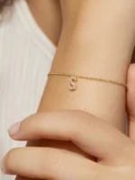 925 Silver Customize Letter Bracelet - Image 2