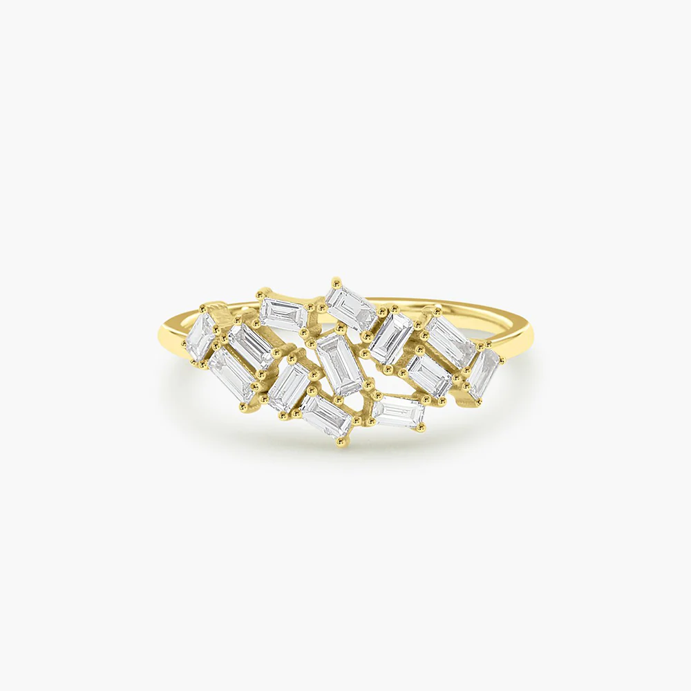 400548_9ecf1039c5c84573abb3895905fb5ed1mv2.webp 925 Silver Baguette Diamond Cluster Ring - Image 1