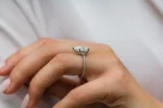 925 Silver 4.00Ct Pear Cut Diamond Engagement Ring - Image 3