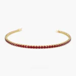 925 Silver Ruby Tennis Bracelet