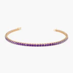 925 Silver Amethyst Tennis Bracelet - Image 3