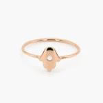 925 Silver Diamond Hamsa Ring - Image 4