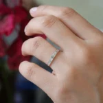 925 Silver Baguette Diamond Ring - Image 3