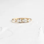 925 Sterling Silver Diamond Composure Ring