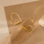 925 Silver Heart Earrings - Image 2