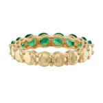 925 Silver Emerald Eternity Band - Image 4