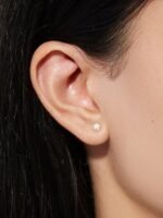 925 Silver Opal Stud Earring