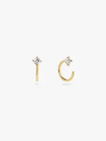 925 Silver Cassie Hoops