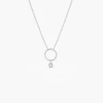 925 Silver Circle Necklace - Image 7