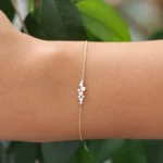 925 Silver Diamond Cluster Bracelet - Image 2
