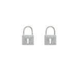 925 Silver Lock Earrings